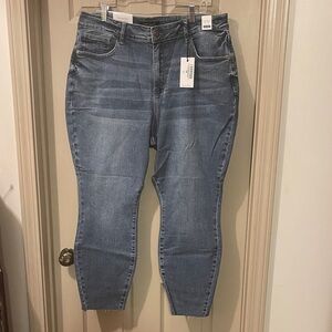 NWT Judy Blue Relaxed Fit High Waisted Classic Blue Jeans, Size 20w